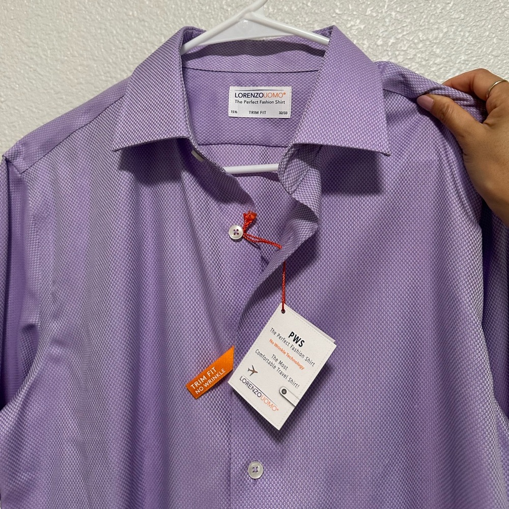 Lorenzo Uomo Lavender Dress Shirt